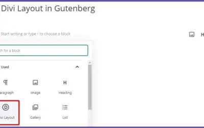 Divi Layouts in Gutenberg Are Great! Until…