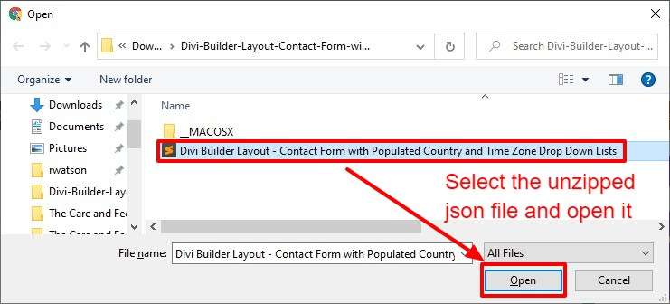 6 Steps to a Divi Contact Form with Convenient Populated Country and Time Zone Drop Down Lists 5