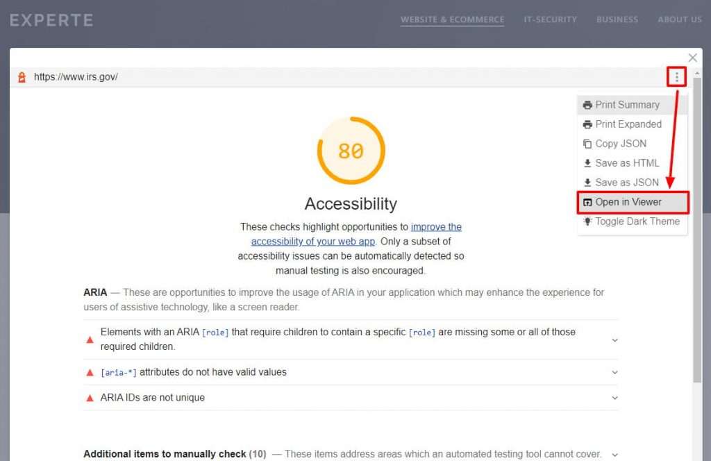 5 Minute Walkthrough of Experte.com's Free Website Accessibility Checker 1