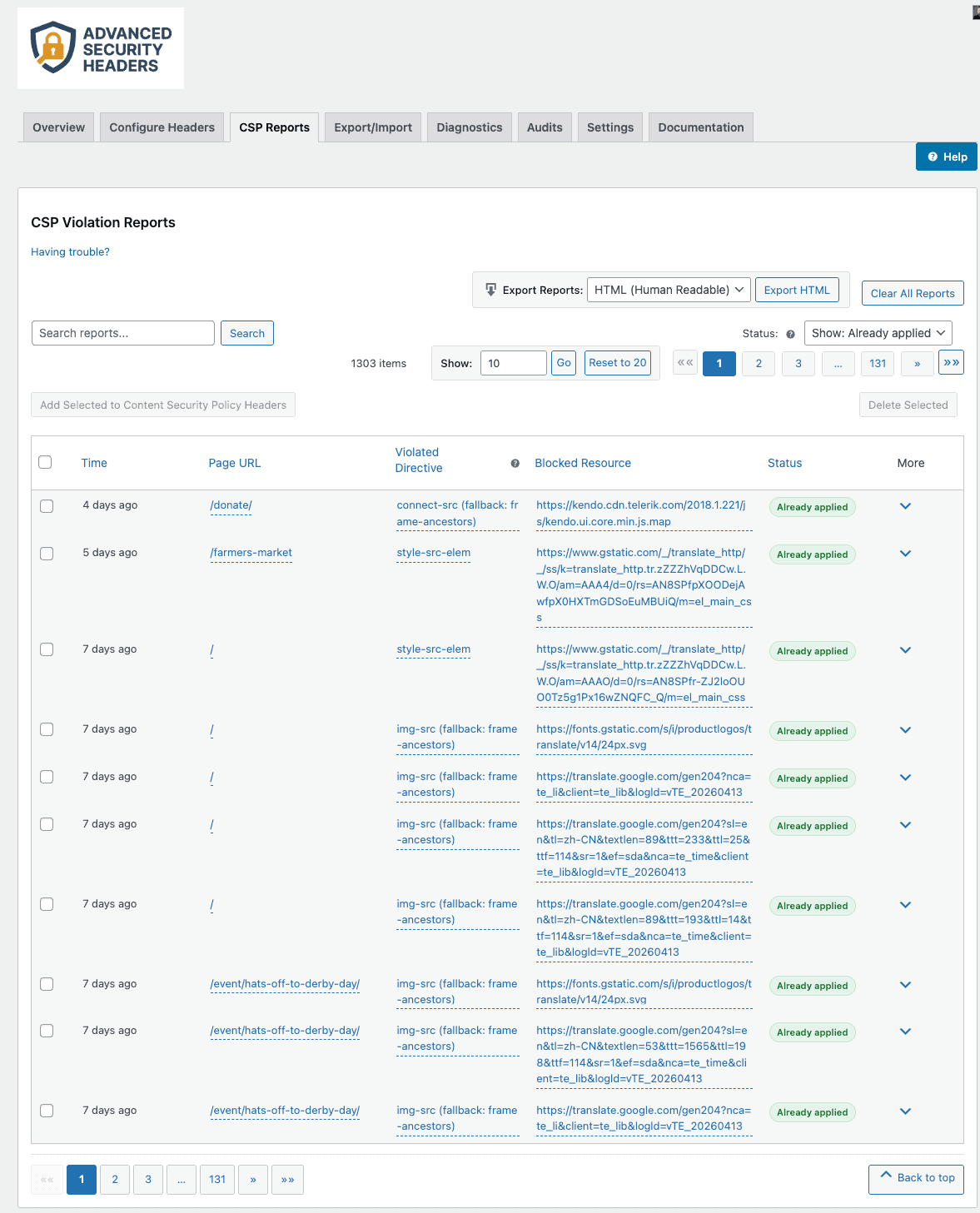Advanced Security Headers - Webidextrous LLC