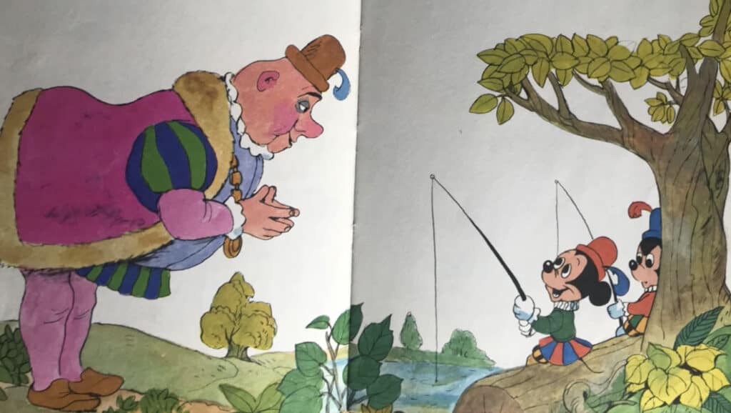 Illustration of Lord Gurr asking Morty and Ferdie for the magic words